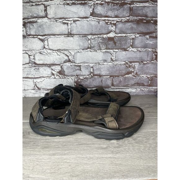 Teva Terra FI 4 Brown Spider Rubber Strap Sandals Men Sz 12M US/45.5EU 1006251 main image 10